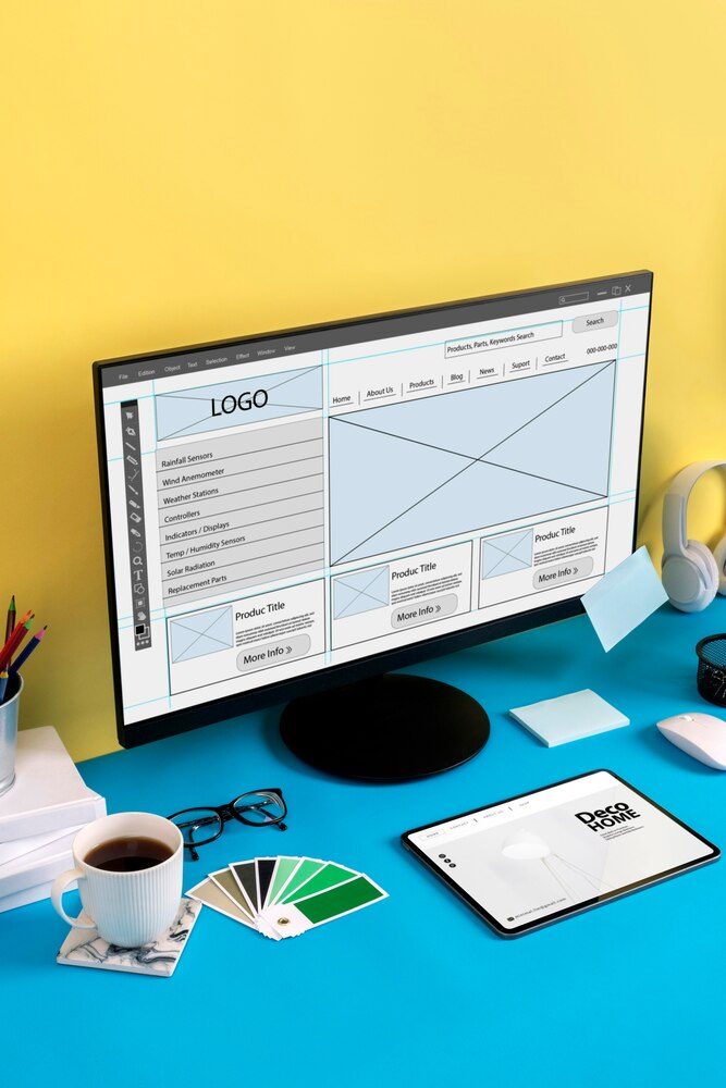 Editor visual de WordPress con bloques en una pantalla